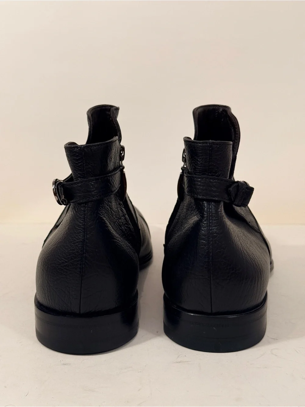 Cesare Paciotti Black Leather Dagger Ankle Boots 10 C NEW w/ Dust Bag Italy